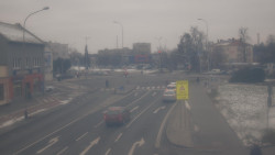 Křižovatka ulic Komenského a Velké Novosady