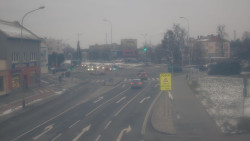 Křižovatka ulic Komenského a Velké Novosady