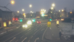 Křižovatka ulic Komenského a Velké Novosady