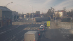 Křižovatka ulic Komenského a Velké Novosady