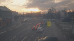 Křižovatka ulic Komenského a Velké Novosady