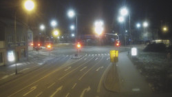 Křižovatka ulic Komenského a Velké Novosady