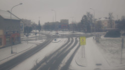 Křižovatka ulic Komenského a Velké Novosady