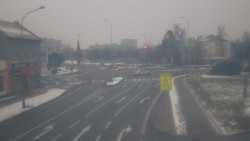 Křižovatka ulic Komenského a Velké Novosady