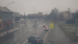 Křižovatka ulic Komenského a Velké Novosady