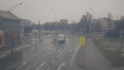 Křižovatka ulic Komenského a Velké Novosady