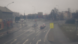 Křižovatka ulic Komenského a Velké Novosady