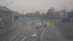 Křižovatka ulic Komenského a Velké Novosady