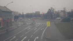 Křižovatka ulic Komenského a Velké Novosady