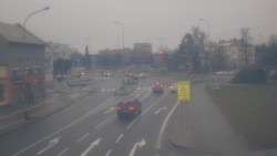 Křižovatka ulic Komenského a Velké Novosady