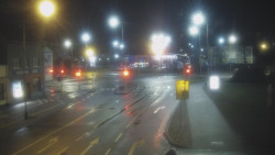 Křižovatka ulic Komenského a Velké Novosady