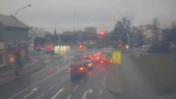 Křižovatka ulic Komenského a Velké Novosady