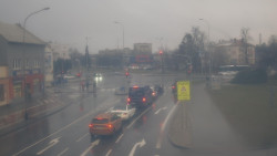 Křižovatka ulic Komenského a Velké Novosady