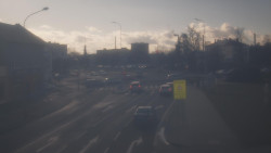 Křižovatka ulic Komenského a Velké Novosady