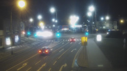 Křižovatka ulic Komenského a Velké Novosady