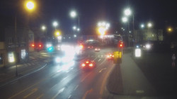 Křižovatka ulic Komenského a Velké Novosady