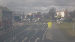 Křižovatka ulic Komenského a Velké Novosady