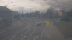 Křižovatka ulic Komenského a Velké Novosady