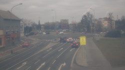 Křižovatka ulic Komenského a Velké Novosady