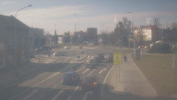 Křižovatka ulic Komenského a Velké Novosady