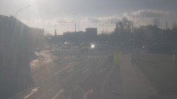 Křižovatka ulic Komenského a Velké Novosady