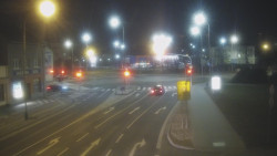 Křižovatka ulic Komenského a Velké Novosady