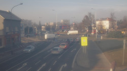 Křižovatka ulic Komenského a Velké Novosady