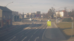 Křižovatka ulic Komenského a Velké Novosady