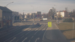 Křižovatka ulic Komenského a Velké Novosady