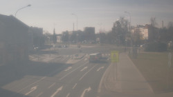 Křižovatka ulic Komenského a Velké Novosady