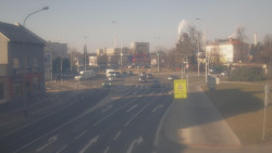 Křižovatka ulic Komenského a Velké Novosady