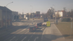 Křižovatka ulic Komenského a Velké Novosady