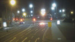 Křižovatka ulic Komenského a Velké Novosady