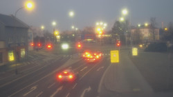 Křižovatka ulic Komenského a Velké Novosady