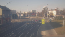 Křižovatka ulic Komenského a Velké Novosady