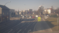 Křižovatka ulic Komenského a Velké Novosady