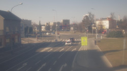 Křižovatka ulic Komenského a Velké Novosady