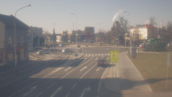 Křižovatka ulic Komenského a Velké Novosady