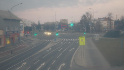 Křižovatka ulic Komenského a Velké Novosady