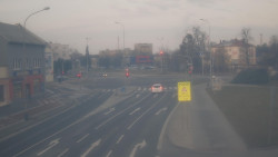 Křižovatka ulic Komenského a Velké Novosady