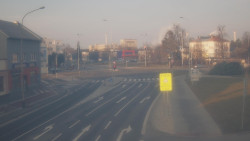 Křižovatka ulic Komenského a Velké Novosady