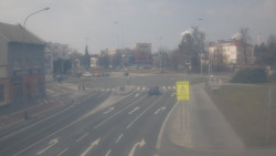 Křižovatka ulic Komenského a Velké Novosady