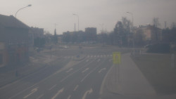 Křižovatka ulic Komenského a Velké Novosady