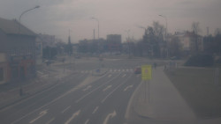 Křižovatka ulic Komenského a Velké Novosady