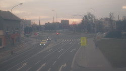 Křižovatka ulic Komenského a Velké Novosady