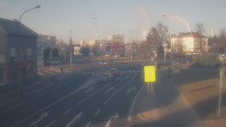 Křižovatka ulic Komenského a Velké Novosady