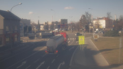 Křižovatka ulic Komenského a Velké Novosady