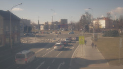 Křižovatka ulic Komenského a Velké Novosady