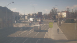 Křižovatka ulic Komenského a Velké Novosady