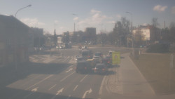 Křižovatka ulic Komenského a Velké Novosady